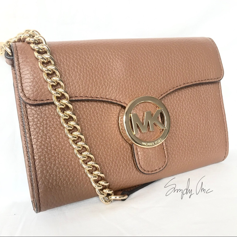 New authentic MK Vanna pebble leather Crossbody - Picture 3 of 5
